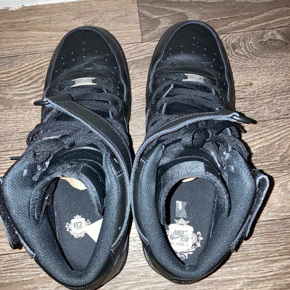 nike air force 1s highs black